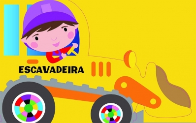 A Pequena escavadeira - Col. Sobre rodas