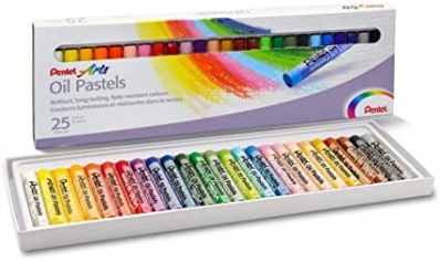 Giz de cera pastel oleoso PHN 25 cores - Pentel