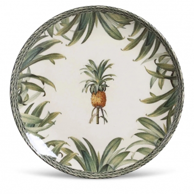 Jogo com 6 Pratos Rasos Coup Pineapple Green 27,5cm 