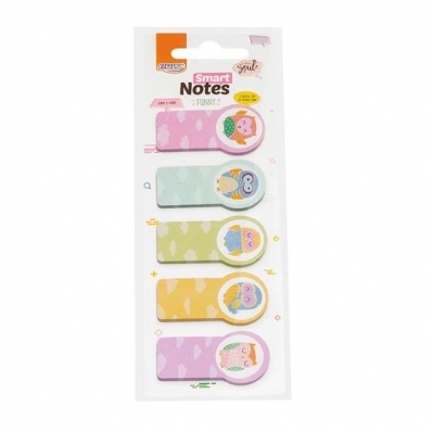 Marcador de página adesivo smart notes funny 125 fls corujinhas - BRW