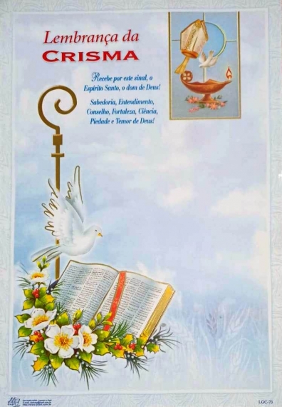 Lembrança da crisma LGC73 - JiCart