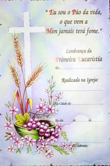 Lembrança da primeira eucaristia CRIS001 - Loyola