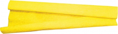 Papel crepom comum liso amarelo 48cmx2m 10un
