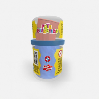 Pote divertido de massinha super massa com formas cores