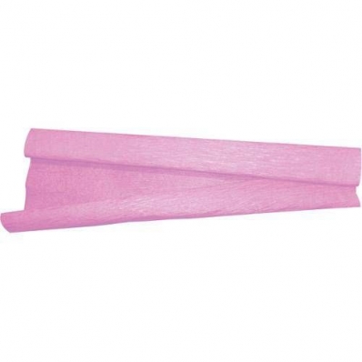 Papel crepom comum liso rosa 48cmx2m 10un