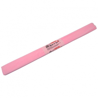 Papel crepom comum liso 48cmx2m rosa