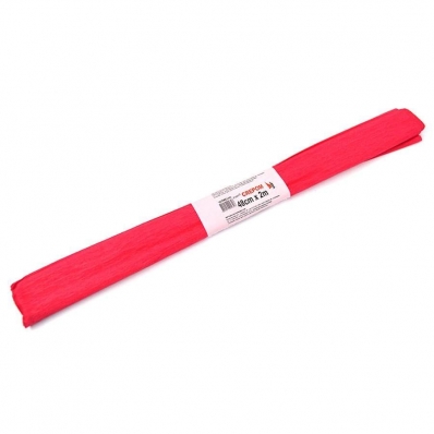 Papel crepom comum liso 48cmx2m vermelho
