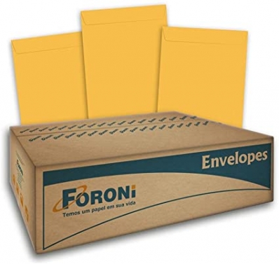 Envelope saco office 80g/m² 176x250mm amarelo ouro 250 un