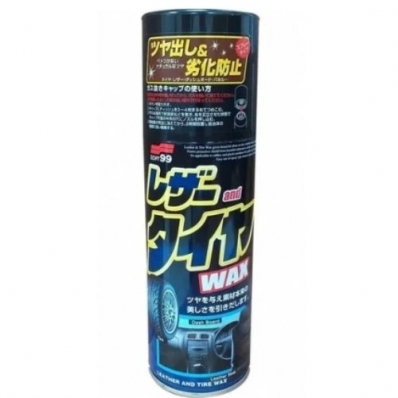 LEATHER AND TIRE WAX AEROSSOL SOFT99 420ML