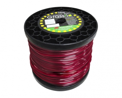 Fio Nylon Cortador Grama Quadrado 2,4Mm 2Kg Vermelho