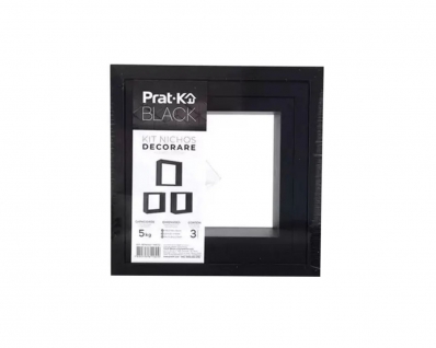 Nicho Decorare Kit 3Pcs Preto 10X17,9X26,7Cm 08788.001