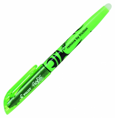 Caneta marca texto apagável frixion iluminador verde neon