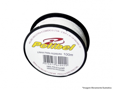 Linha Pedreiro Polibel Tranc 100M Polietileno c/12pcs