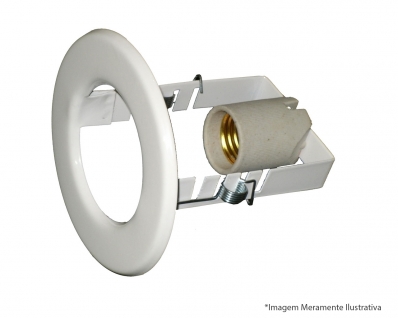 Spot Lamp Incand/Eletr Emb Branco