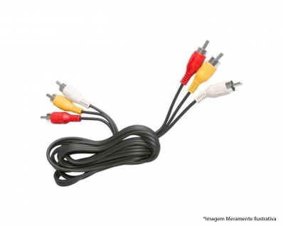 Cabo Audio/Video 3Rca+3Rca Blister