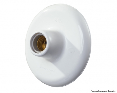 Plafon Mec-Tronic Br Soq Porcelana 100X250V 30125 c/10pcs
