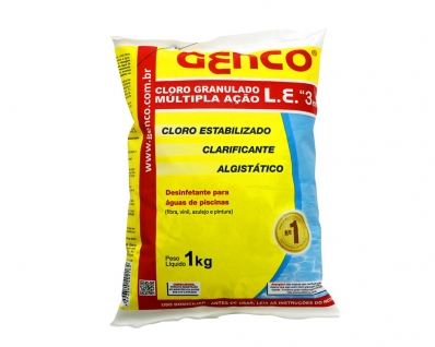 Cloro L.E. Multipla Acao Genco 3X1 1Kg 405171