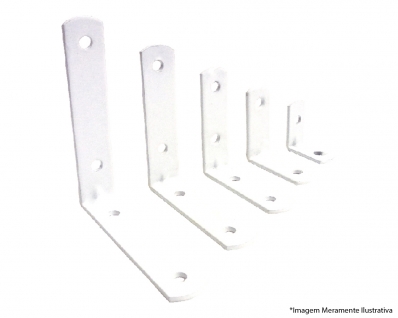 Cantoneira P/Moveis Overtime Branco 1" c/20pcs