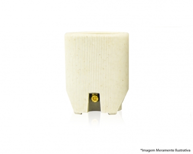 Soquete Porcelana P/Spot Liso E-27 Fx 10 40.10 c/25pcs