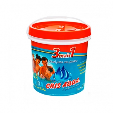Cloro Granulado Multiação 3 Mais 1 Cris água - 10kg