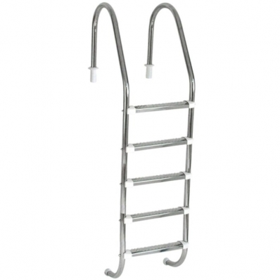 Escada Inox Tradicional 5 Degraus Seffer