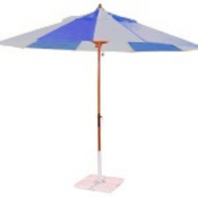 Ombrelone Madeira 2,40m Branco/azul - Ronchetti