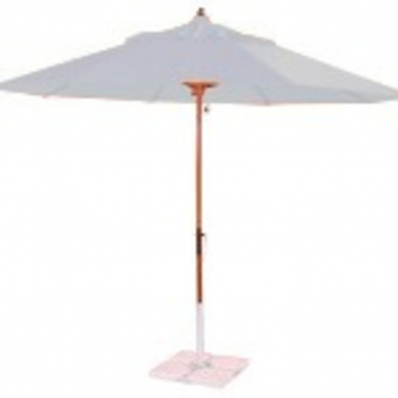 Guarda Sol Madeira Bagum 3m Branco - Ronchetti