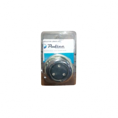 Refletor Steel Mini Super Led 3 Inox Rosca 1/2 Rgb - Pooltec
