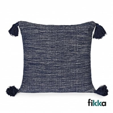 Capa Para Almofada Vivaz Cipriani Azul Escuro - 45cm x 45cm - Fikka 