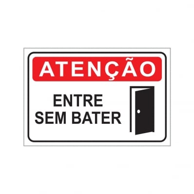 PLACA ENTRE SEM BATER