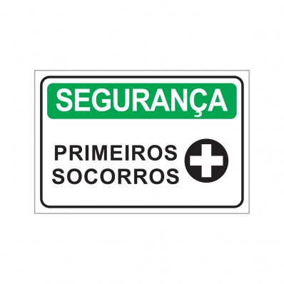 PLACA PRIMEIROS SOCORROS