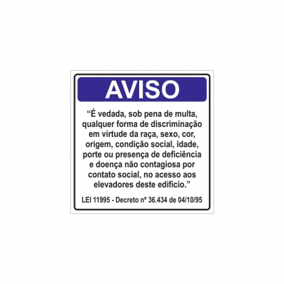 PLACA AVISO