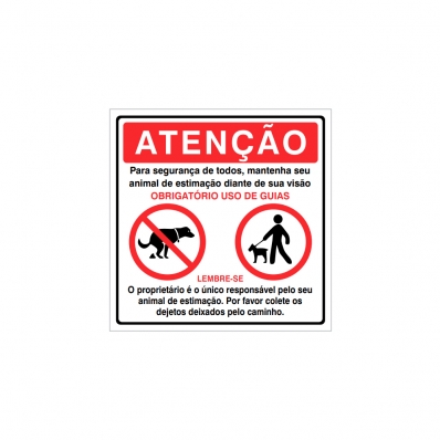 PLACA ATENÇÃO