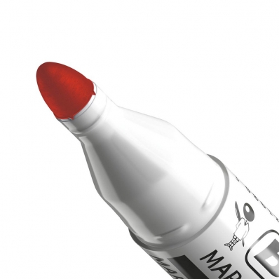 Caneta marcador quadro branco recarregável marking vermelha