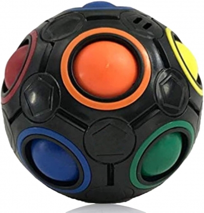 Cubo mágico rainbow ball interativo colorido