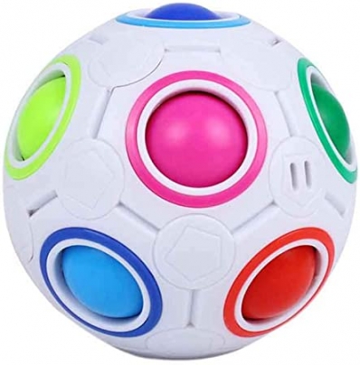 Cubo mágico rainbow ball interativo colorido