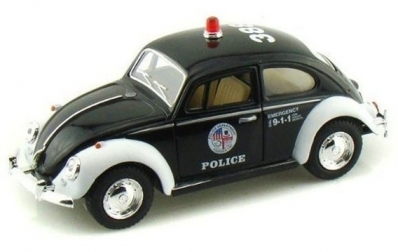 Miniatura fusca 1967 classic police - Escala 1:32