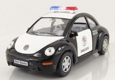 Miniatura new beetle police - Escala 1:36
