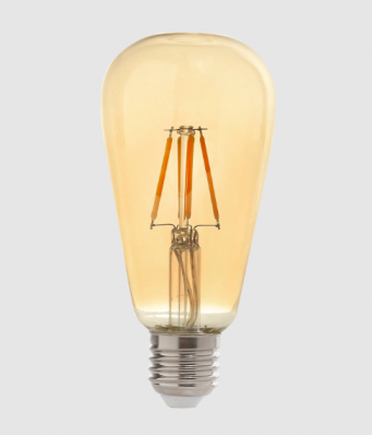 Lâmpada Led Filamento Bivolt- 4W 2.2K E-27 ST 64