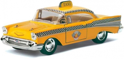 Miniatura Chevy Bel Air 1957 táxi - Escala 1:40