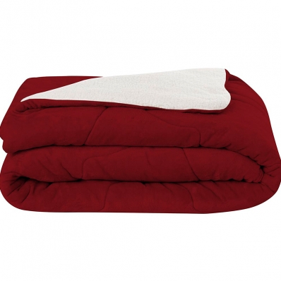 Edredom Tecebem Queen Confort Plus Sherpa 240mx260m Vermelho