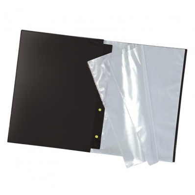 Pasta catálogo A4 com 10 envelopes finos com visor 1 un