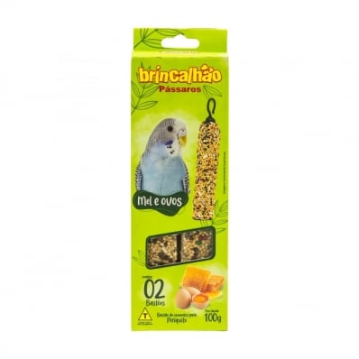 BASTÃO DE SEMENTES PARA PERIQUITO BRINCALHÃO/PREFERE - 100 G