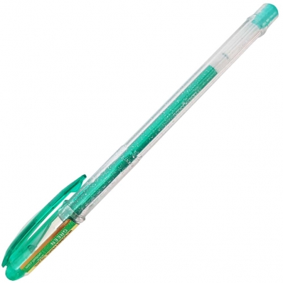 Caneta gel glitter signo sparklin 1.0 mm uni-bal verde
