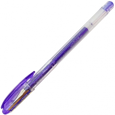 Caneta gel glitter signo sparklin 1.0 mm uni-bal violeta