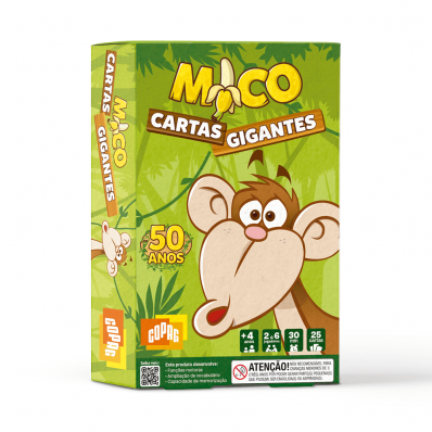 Jogo do mico com 25 cartas gigantes
