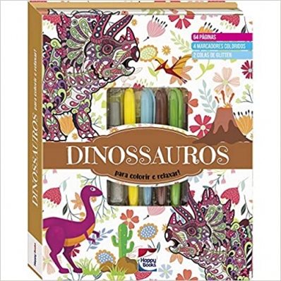 Dinossauros - Meu superkit brilhante de arteterapia!