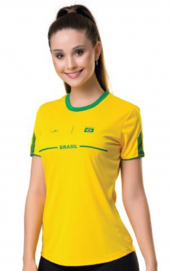 CAMISETA ELITE BRASIL TEMATICO - FEMININA