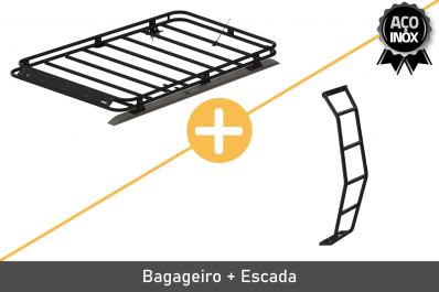 Combo GV3 INOX (Bagageiro + Escada)