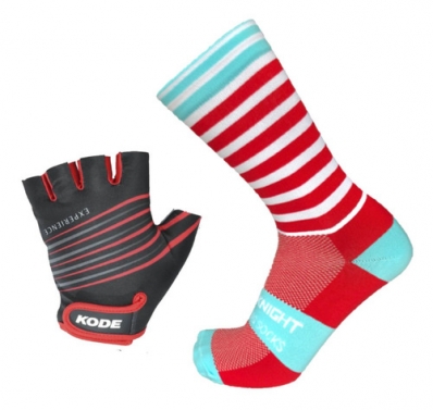 Luva Ciclismo Kode Experience Meia Bike Speed Mtb Vermelho